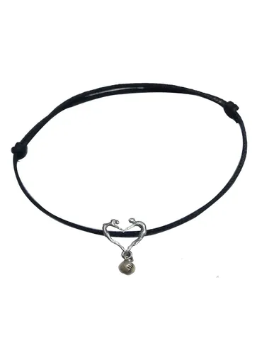 Western Thread Anklet in Black color - a386