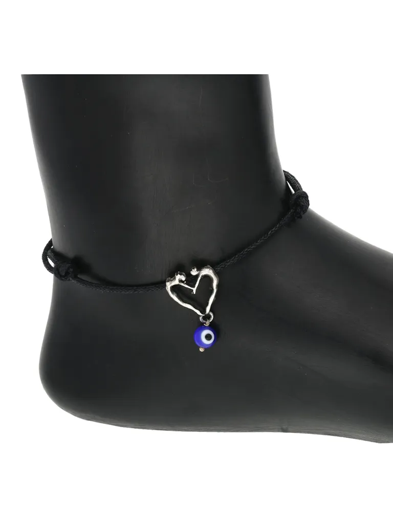 Western Thread Anklet in Blue color - a386_e