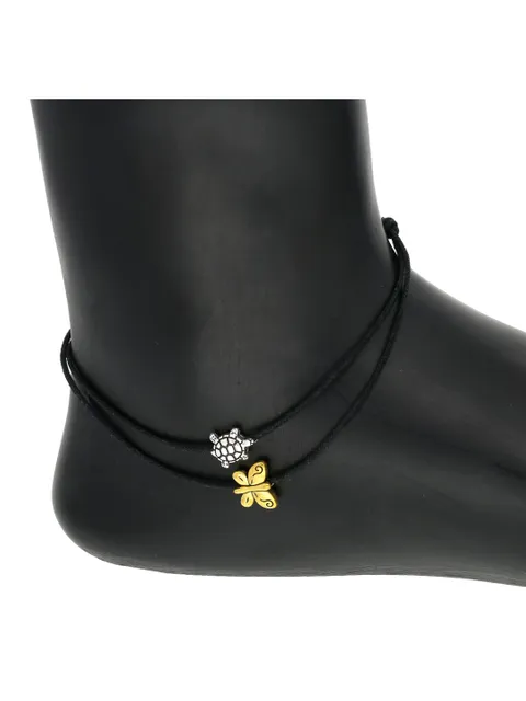 Western Thread Anklet in Yellow color - a459