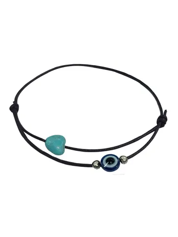 Western Thread Anklet in Blue color - a456