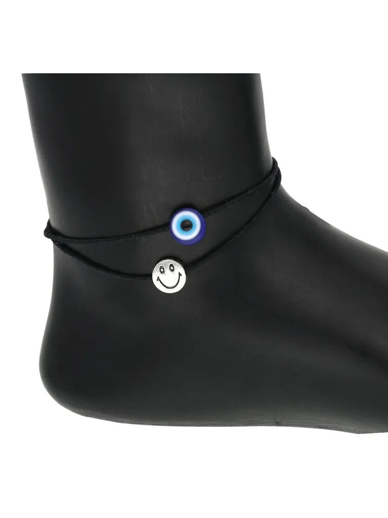 Western Thread Anklet in Blue color - a462_e