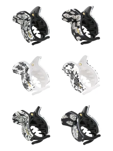 Honey Butterfly Clip in Black & White color - CNB40296