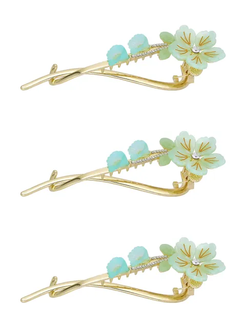 Fancy Hair Clip in Gold finish - CNB41348