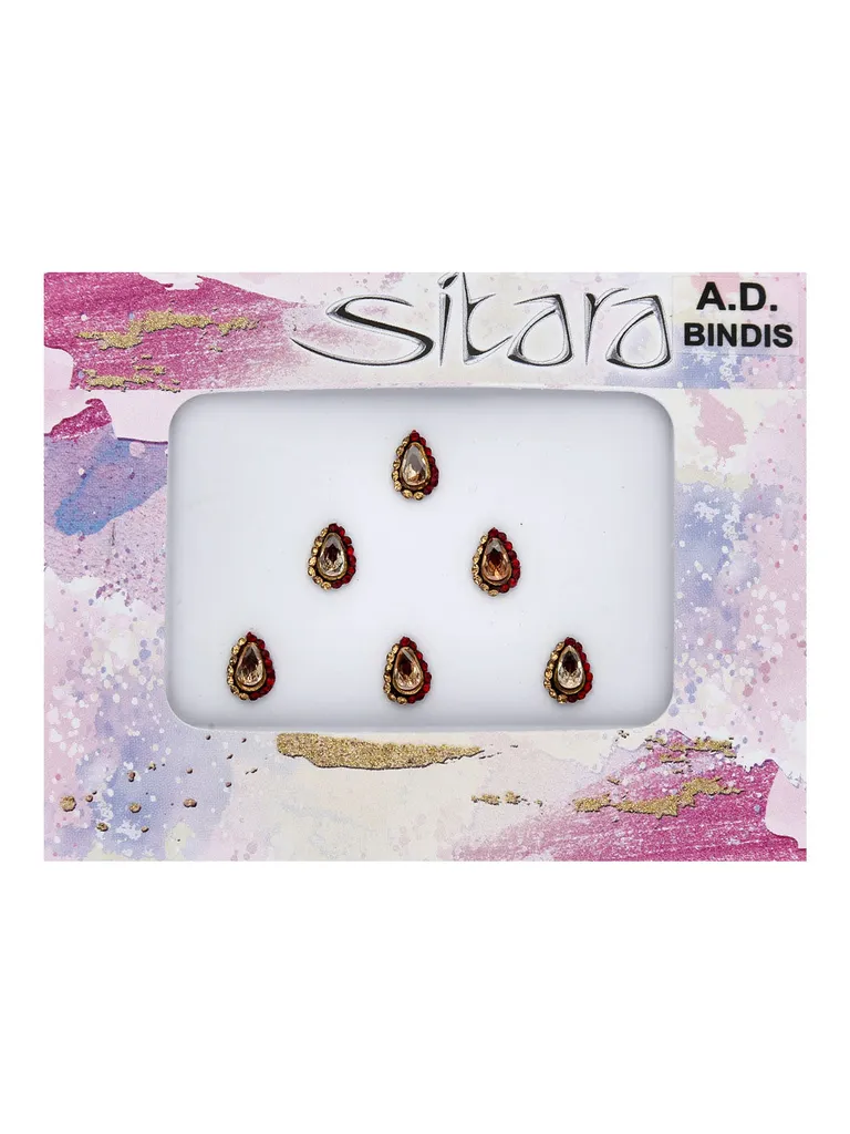 Traditional Bindis in Maroon color - CNB41659