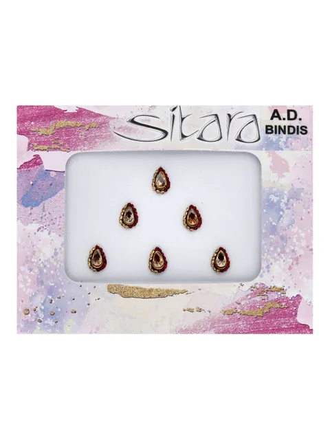 Traditional Bindis in Maroon color - CNB41659