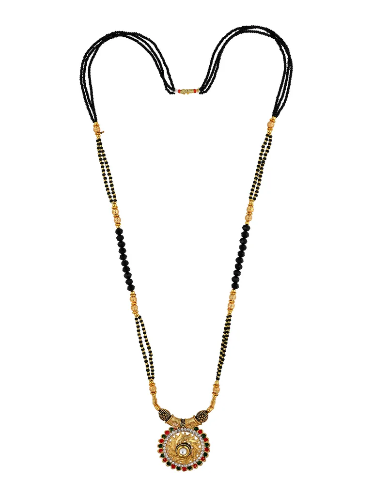 Double Line Mangalsutra in Gold finish - 6025