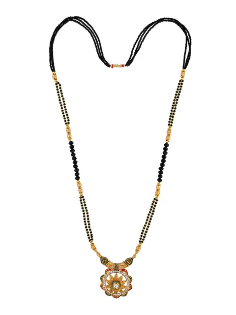 Double Line Mangalsutra in Gold finish - 6029