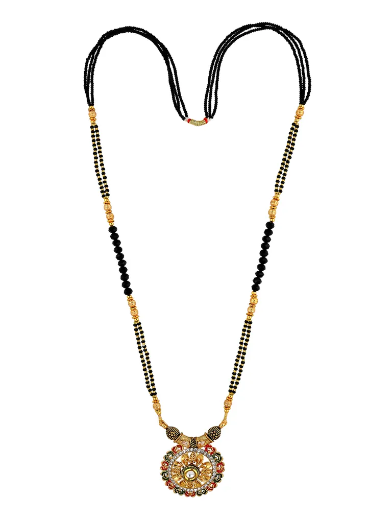 Double Line Mangalsutra in Gold finish - 6031