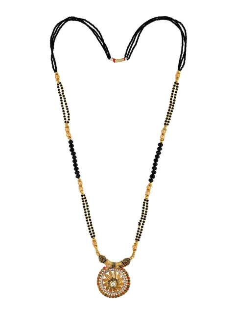 Double Line Mangalsutra in Gold finish - 6024