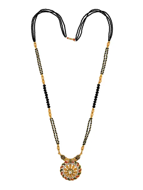 Double Line Mangalsutra in Gold finish - 6030