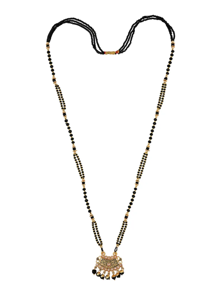 Double Line Mangalsutra in Oxidised Gold finish - M5