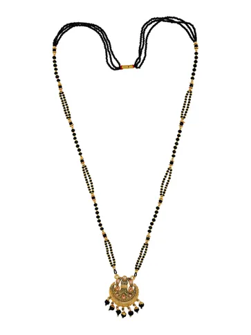 Double Line Mangalsutra in Oxidised Gold finish - M1