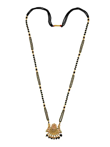 Double Line Mangalsutra in Oxidised Gold finish - M4