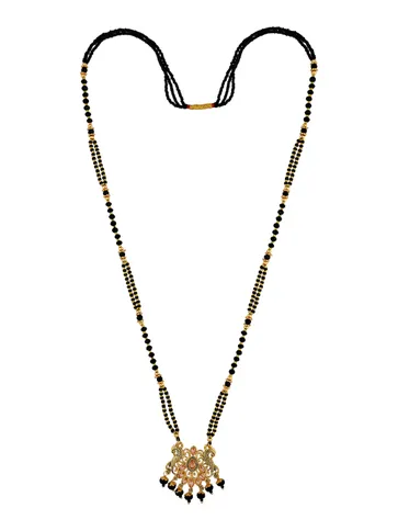 Double Line Mangalsutra in Oxidised Gold finish - M3
