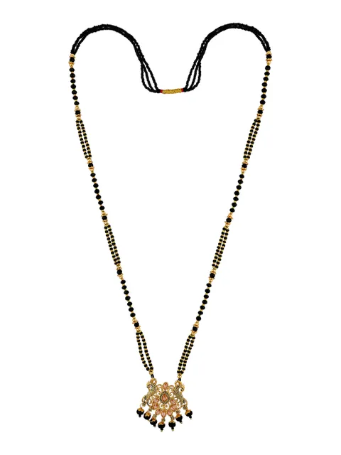 Double Line Mangalsutra in Oxidised Gold finish - M3