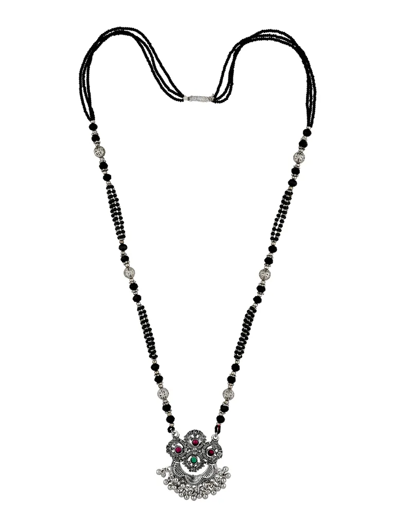 Double Line Mangalsutra in Oxidised Silver finish - SGH5