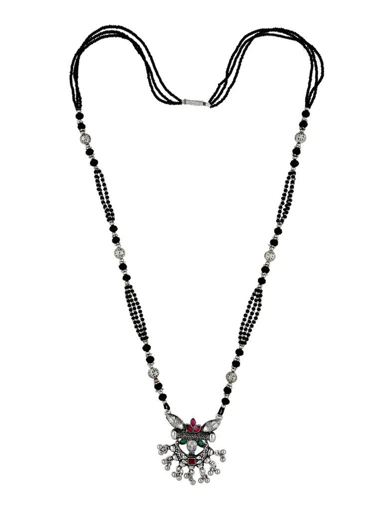 Double Line Mangalsutra in Oxidised Silver finish - SGH2