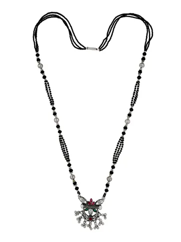 Double Line Mangalsutra in Oxidised Silver finish - SGH2