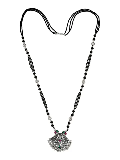 Double Line Mangalsutra in Oxidised Silver finish - SGH26