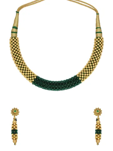 Antique Necklace Set in Gold finish - A2940