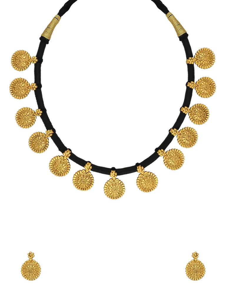 Antique Necklace Set in Gold color - A2724B