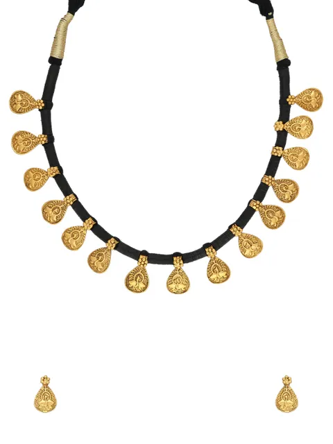Antique Necklace Set in Gold color - A2724C