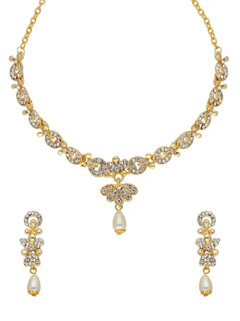 Stone Necklace Set in Gold finish - CB413-2