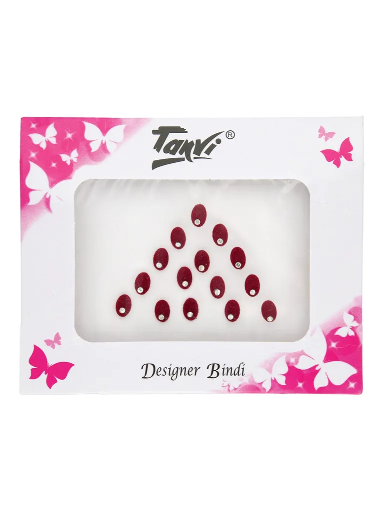Traditional Bindis in Maroon color - B-O200MR