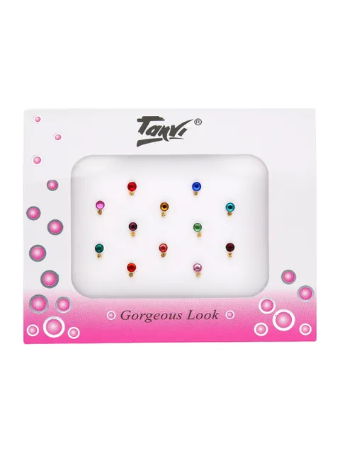 Traditional Bindis in Assorted color - 3060A-L8F-ST