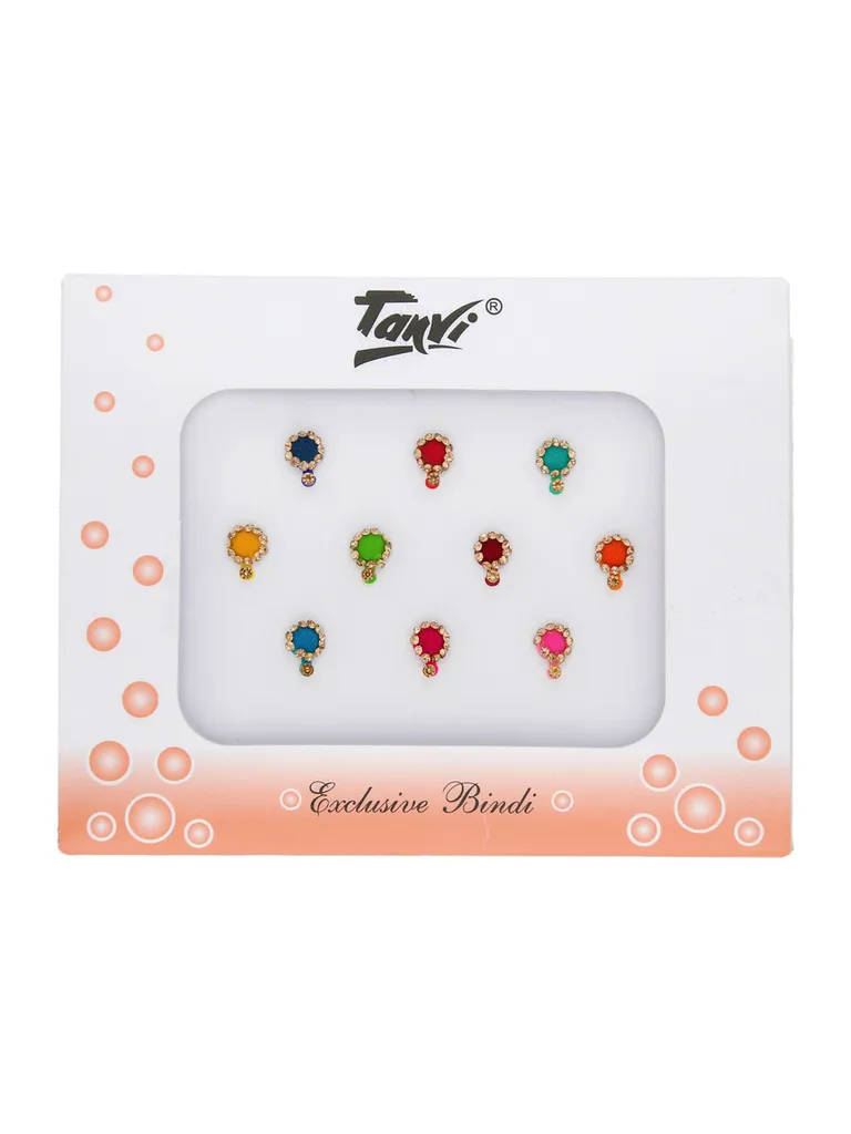 Traditional Bindis in Assorted color - BR3570ASO-L8