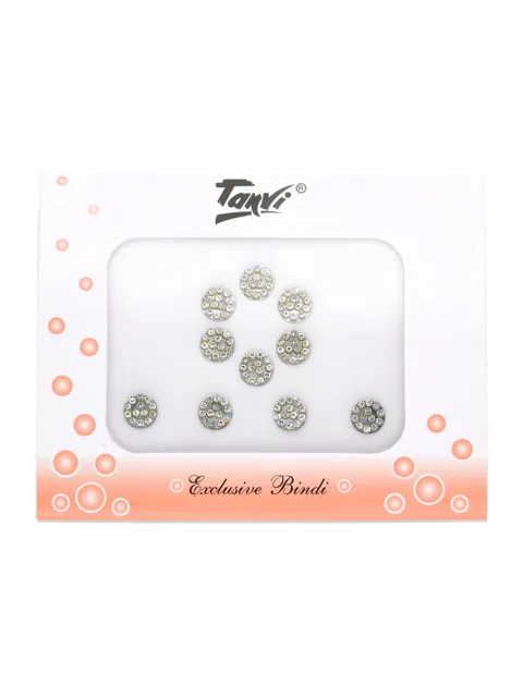 Traditional Bindis in Silver color - 1020SY