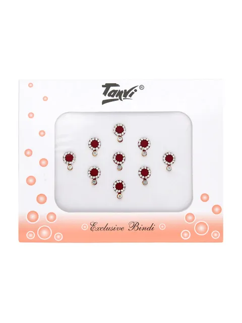 Traditional Bindis in Maroon color - BR2550MR8