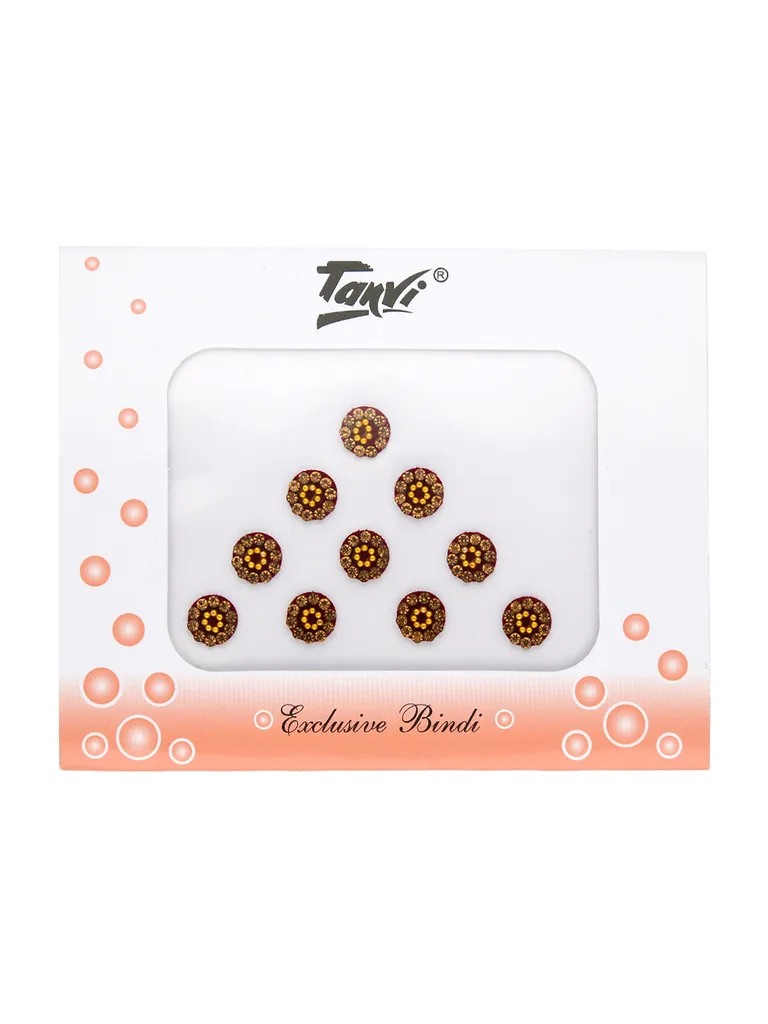 Traditional Bindis in Maroon color - MR1020LCT