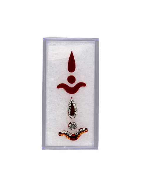 Traditional Bindis in Maroon color - TNV149