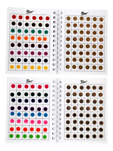 Traditional Diary Bindis in Assorted color - 2505