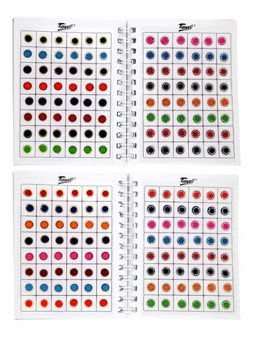 Traditional Diary Bindis in Assorted color - 3006E-2