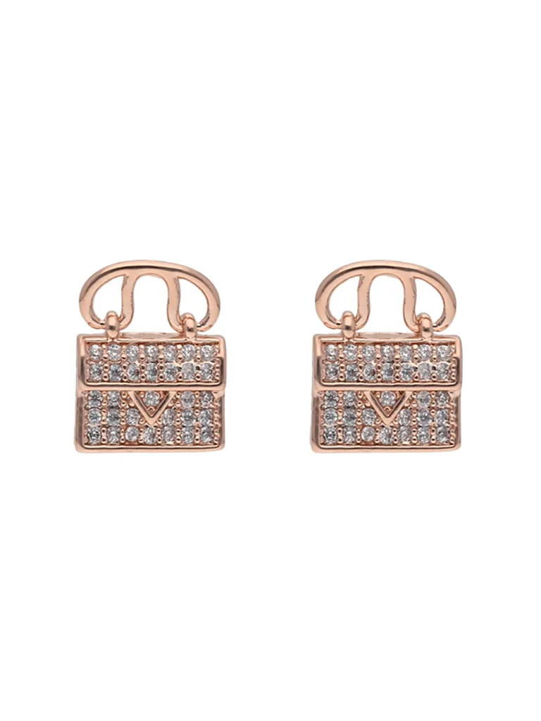 AD / CZ Tops / Studs in Rose Gold finish - CNB24709