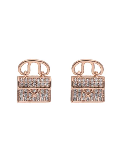 AD / CZ Tops / Studs in Rose Gold finish - CNB24709