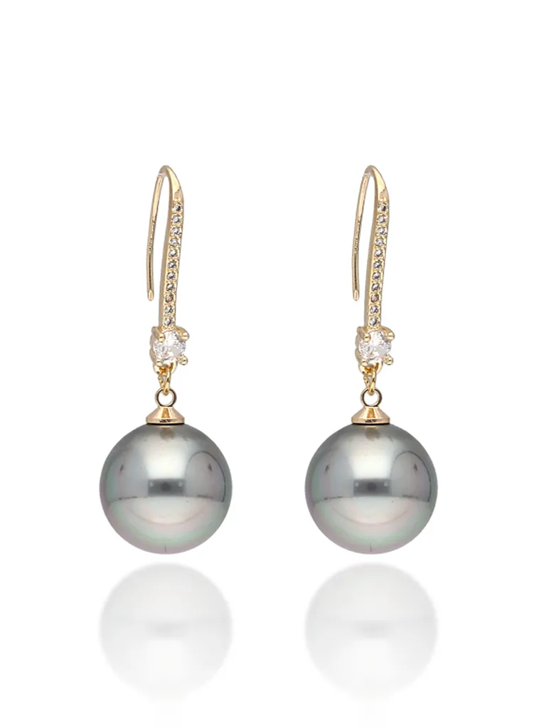 Pearls Dangler Earrings in Gold finish - CNB26725