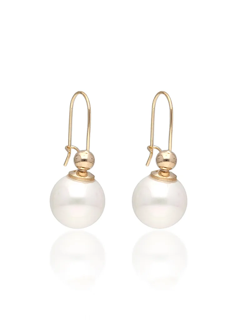 Pearls Dangler Earrings in Gold finish - CNB26743