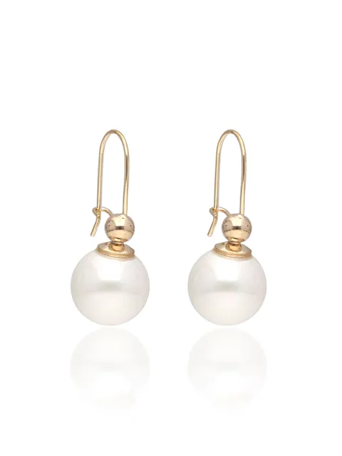 Pearls Dangler Earrings in Gold finish - CNB26743