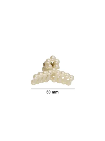 Pearls Butterfly Clip in White color - STN90