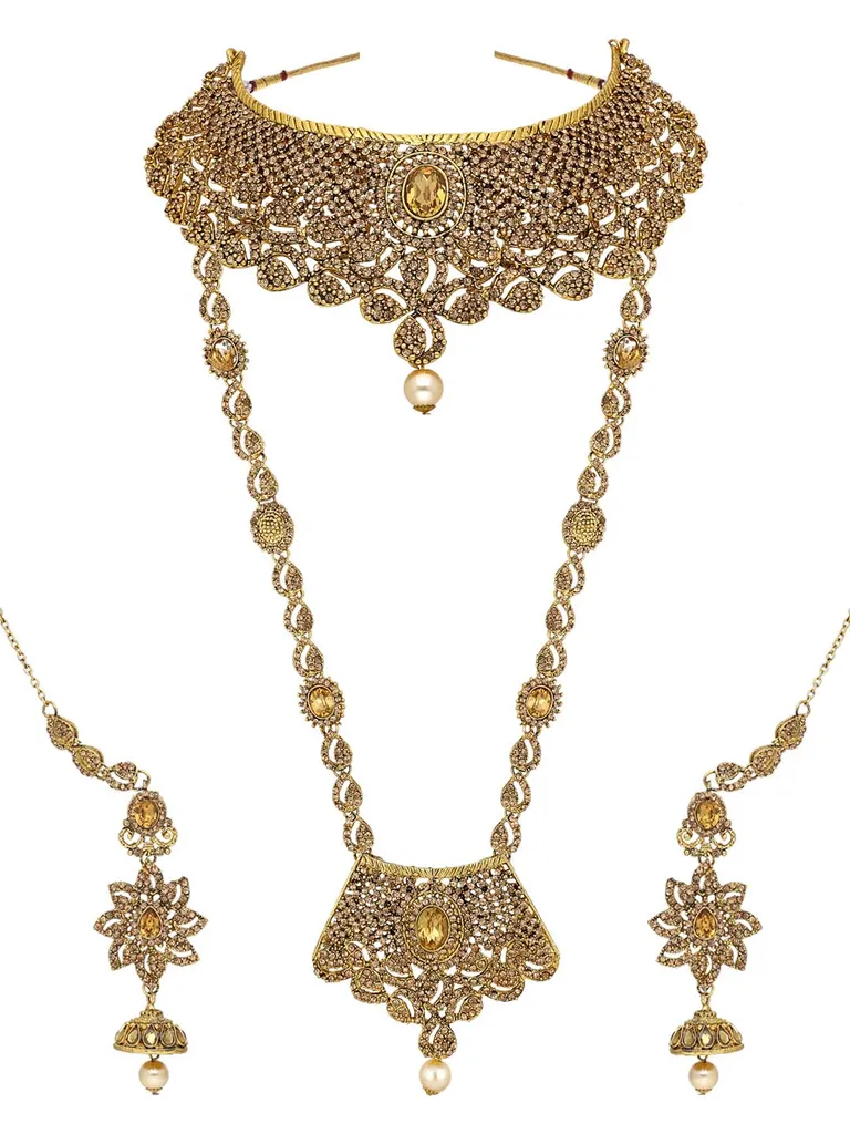Traditional Bridal Set in Gold finish - CNB10272
