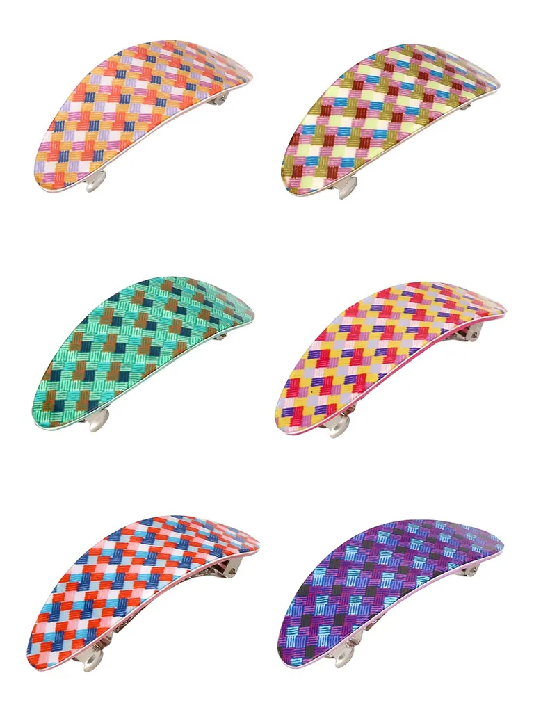 Printed Hair Clip in Assorted color - KIN60