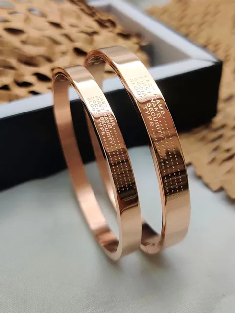Couple Bracelets in Rose Gold finish - LC1077