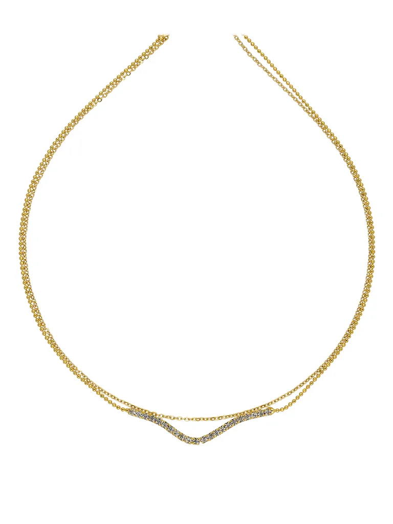 Western Necklace in Gold finish - CNB15247