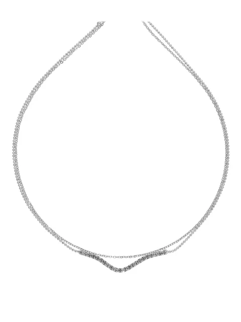 Western Necklace in Rhodium finish - CNB15248