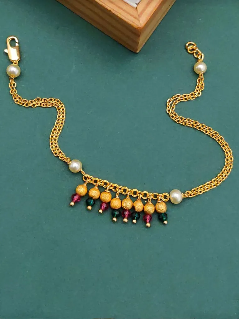 Mangalsutra Bracelet in Gold finish - HM0266