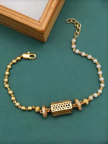 Mangalsutra Bracelet in Gold finish - HM0275