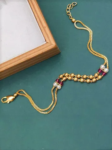 Mangalsutra Bracelet in Gold finish - HM0277